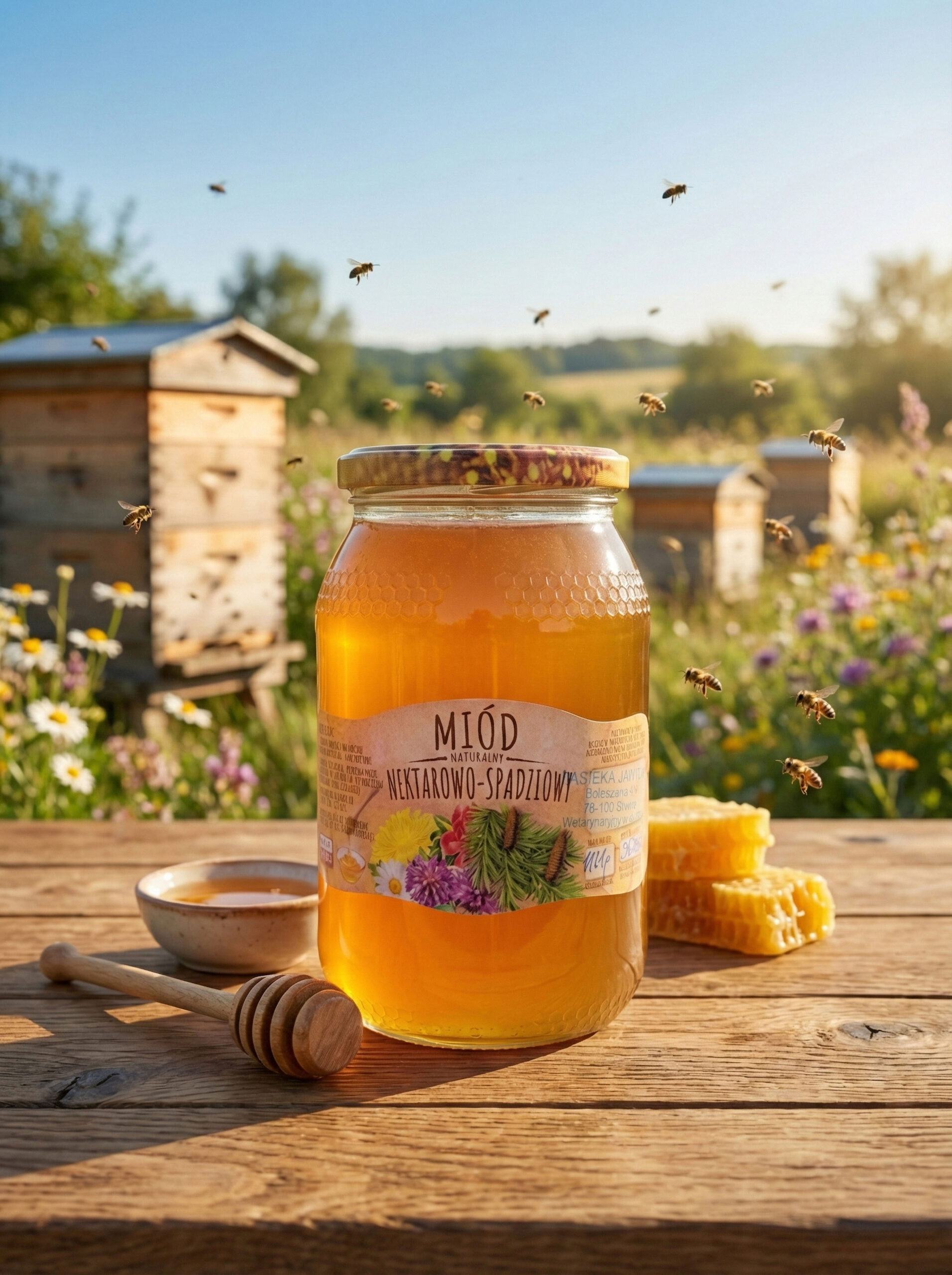 Miód nektarowo - spadziowy